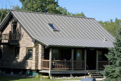 white house with a champagne metal roof|colors for metal roof houses.